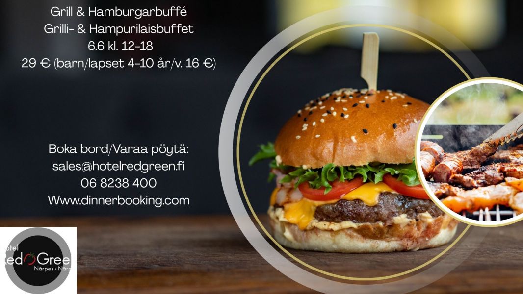 Grilli & Hampurilaisbuffet lauantai 6.6