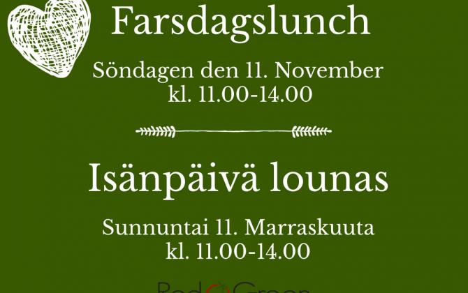 Farsdag Hotel Red & Green 2018 11.11 Närpes